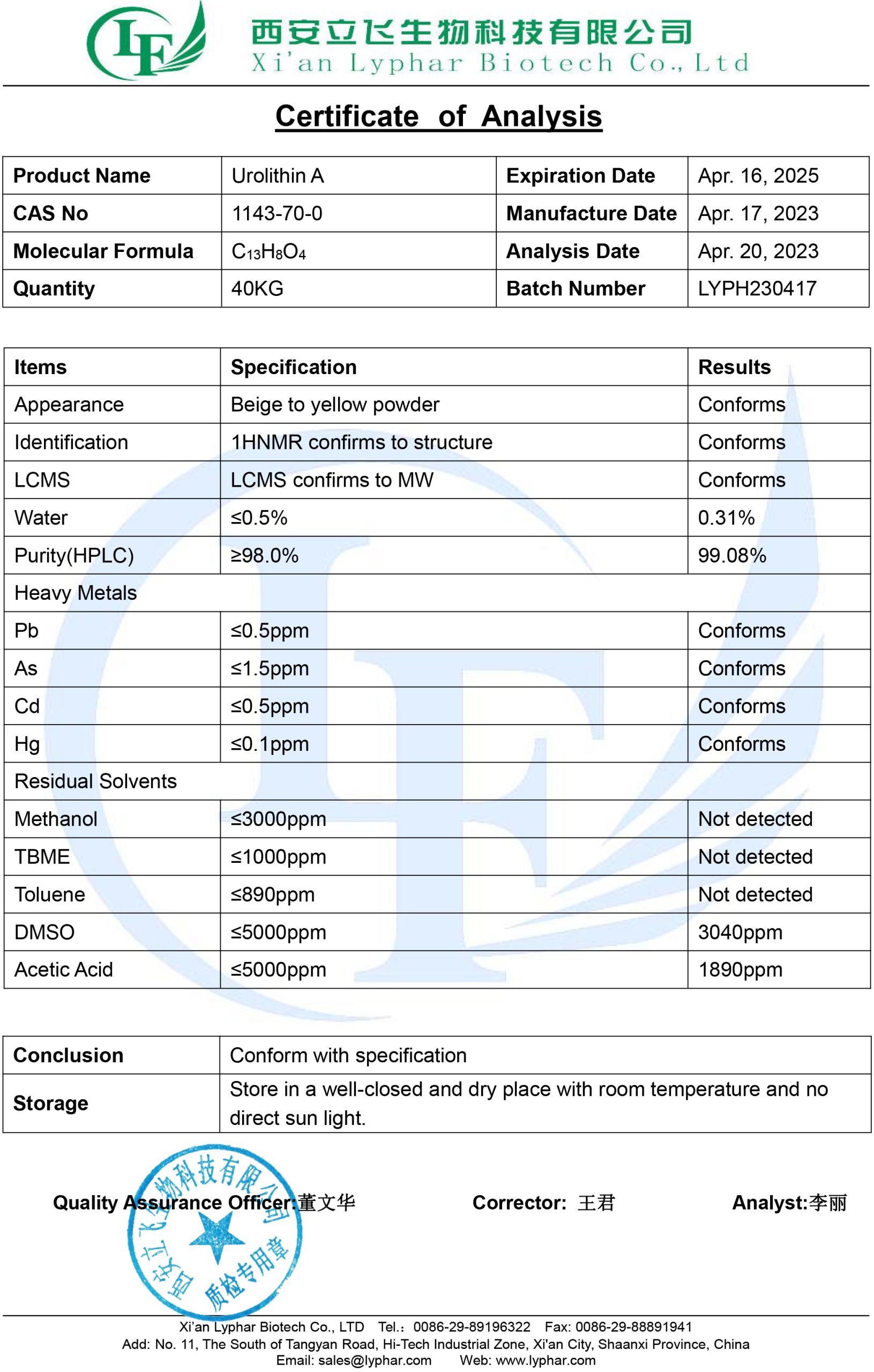 Urolithin A-Wenzhou Junlang Technology Co., Ltd